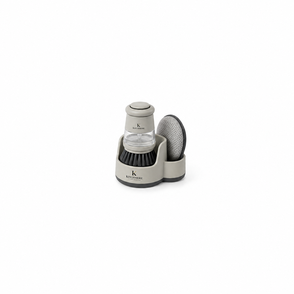 Kitchmere Soap Dispensing Dish Brush with Holder