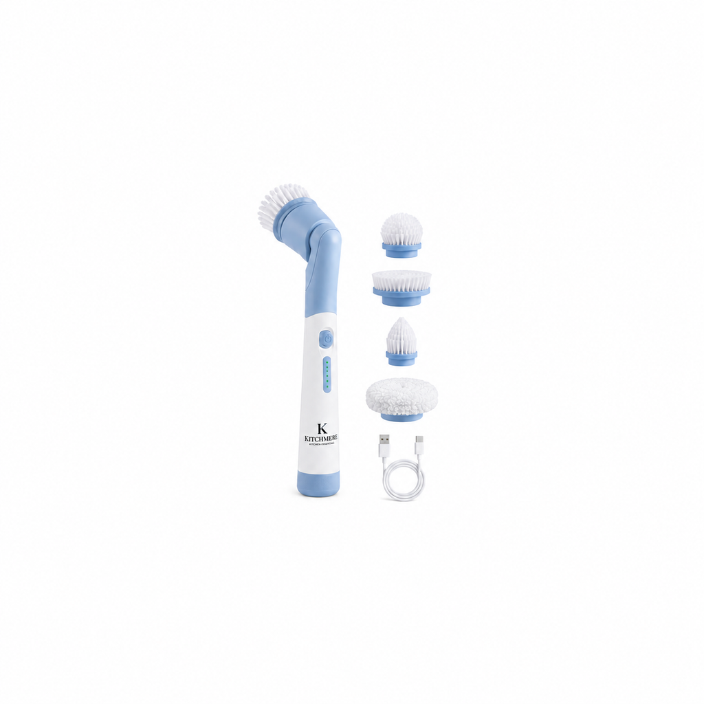 Kitchmere Electric Spin Scrubber with 3 Brush Heads