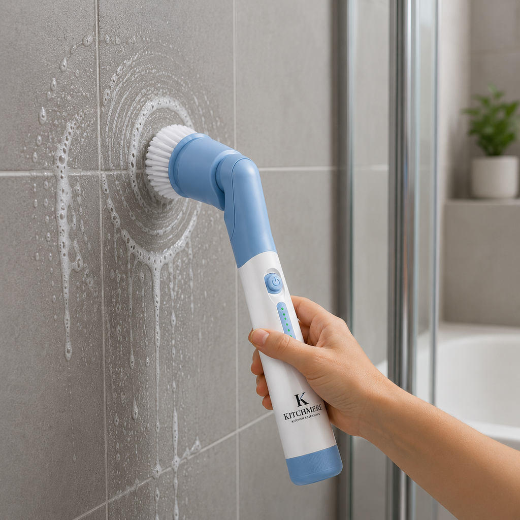 Kitchmere Electric Spin Scrubber with 3 Brush Heads